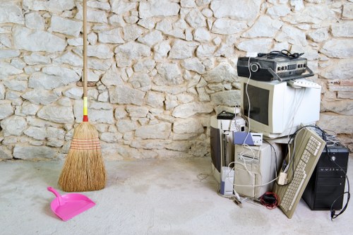 Organized and clutter-free office space after clearance